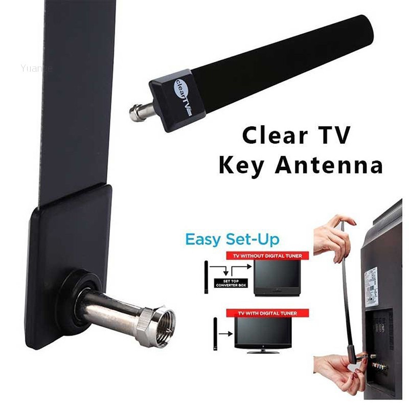 Yuange✨Clear TV Key HDTV FREE TV Digital Indoor Antenna Ditch Cable As Seen On TV