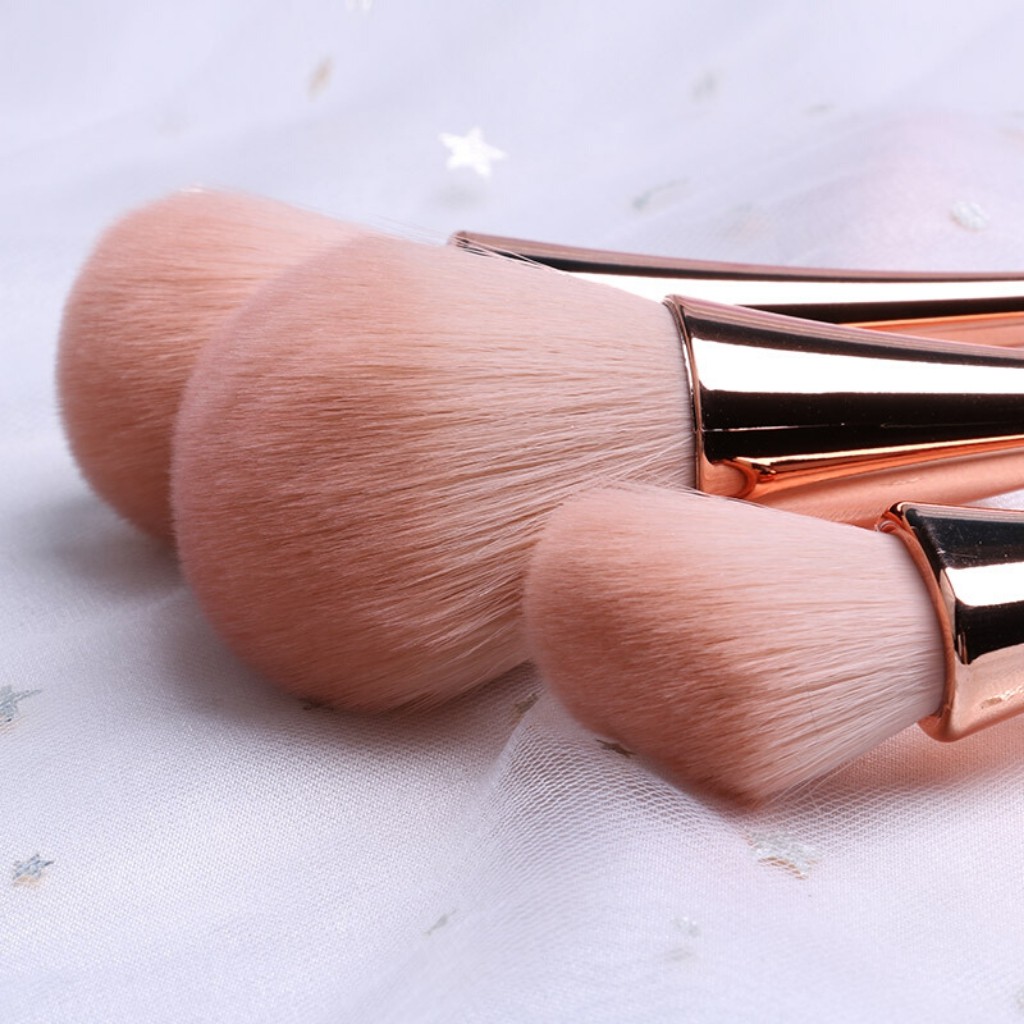 Bộ Cọ Trang Điểm Set 10 Cây Rose Gold Sang Chảnh