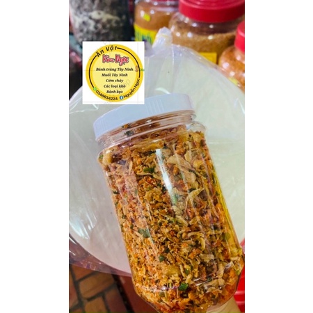 Combo 69k 500g bánh tráng phơi sương + 200g hành phi ruốc sấy muối tôm