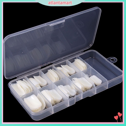 [Hàng mới về] Bộ 100 móng tay giả che phủ toàn diện có hộp đựng tiện dụng