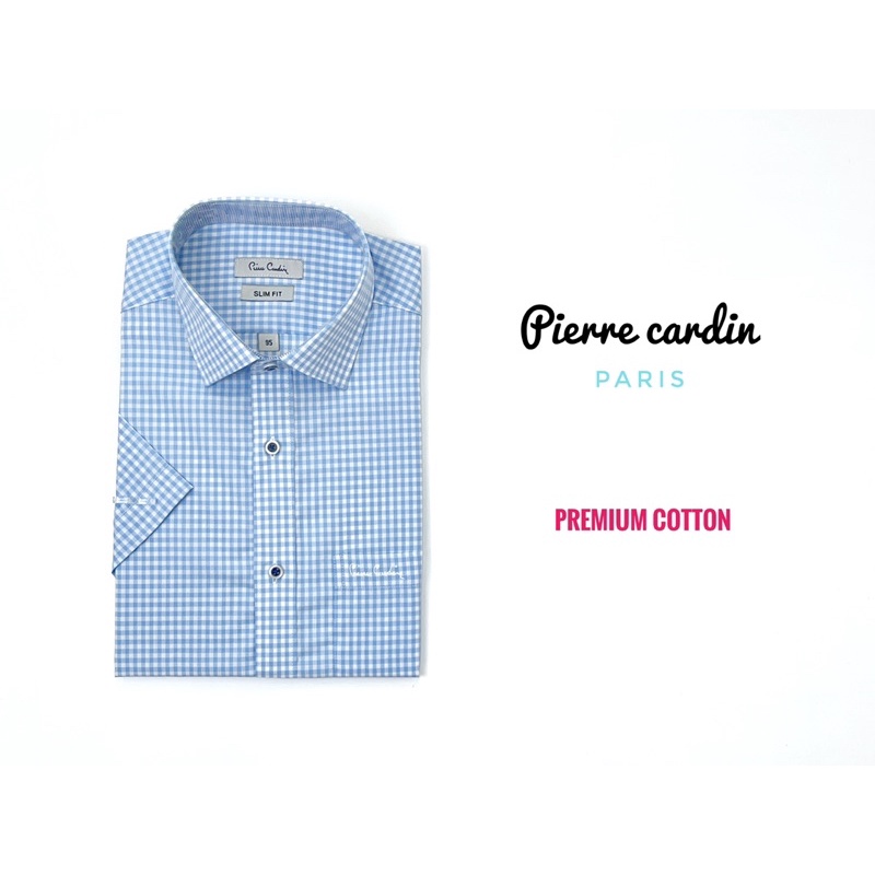 Áo sơ mi Pierre Cardin nam chính hãng cao cấp, chất liệu cotton 100%, Morano, 22M10