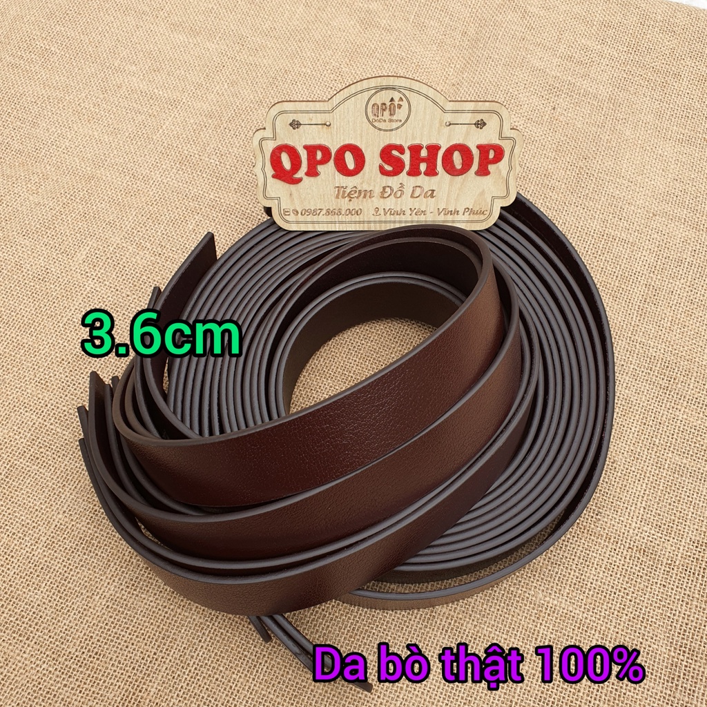Dây Lưng Da Nam, Da Bò Thật Loại Tốt Dùng Cho Khóa Lăn Bảo Hành 12 Tháng
