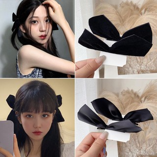 Kẹp tóc mỏ vịt trang trí nơ nhung phong cách Hàn Quốc đáng yêu