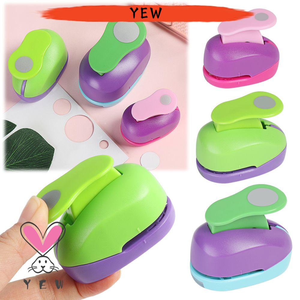 Dụng cụ bấm giấy thủ công hình tròn xinh xắn 9mm 16mm 25mm màu sắc ngẫu nhiên
