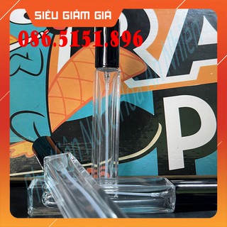 Sỉ lẻ 5 vỏ chai chiết nước hoa 10ml bằng thủy tinh nắp đẹp