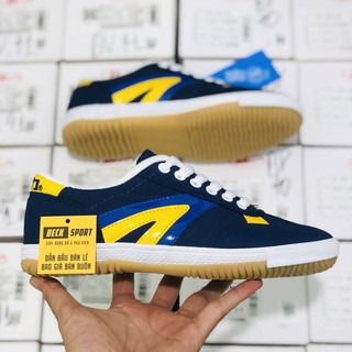 [Freeship]Giày Bata Chính Hãng Warrior Siêu Phủi Xanh Biển Viền Vàng