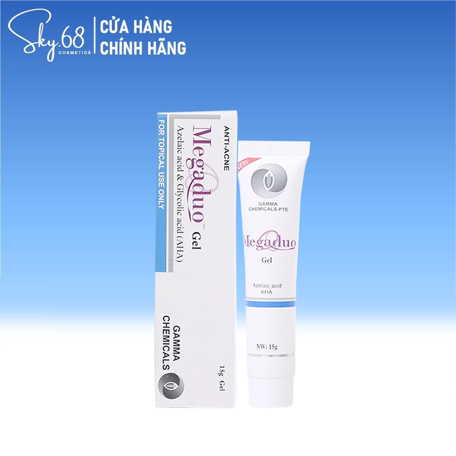 Gel Giảm Mụn Ẩn Và Thâm Gamma MEGADUO Gel 15g - Bản thường AHA