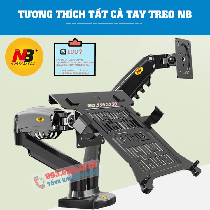 FP2 - Giá Đỡ Kẹp LAPTOP NB FP2 , MÁY TÍNH BẢNG, [Màn hình 10- 17.3 inch] - [Lắp đặt cùng các giá treo, giá đỡ màn hình]