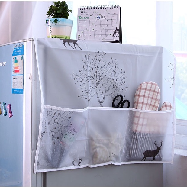 Tấm Phủ Tủ Lạnh Lò Vi Sóng Trùm Che Tủ Lạnh Chắn Bụi H094