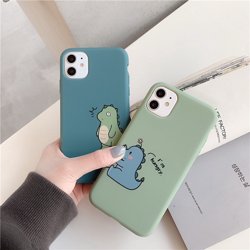 Ốp iphone - Ốp lưng Dino đói bụng trơn 5/6s/6plus/6splus/7/8/7plus/8plus/x/xs/xs max/11/11promax - Awifi Case X2-3