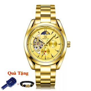 Đồng hồ cơ nam WSK dây thép không gỉ cao cấp automatic - WE5