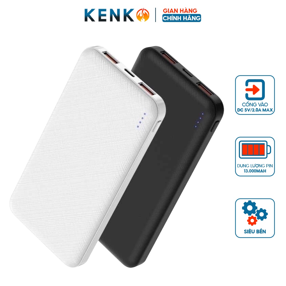 Pin dự phòng áo sưởi ấm KENKO TPVN 13000mah sạc nhanh có màn hình led báo dung lượng