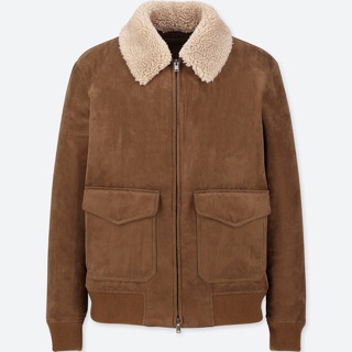 Áo da lộn nam uniqlo