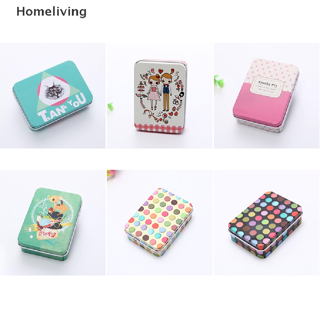 Hộp Thiếc Đựng Trang Sức / Kẹo In Hoạt Hình Dễ Thương