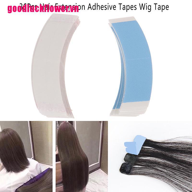 Bộ Tóc Giả 2 Mặt 36 Miếng Dán Độ Dính Cao