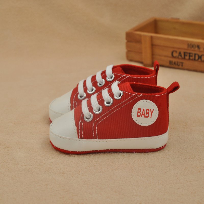 Giày Sneaker Vải Canvas Cho Bé Từ 0-18 Tháng Tuổi