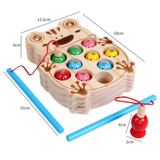 Đồ chơi câu cá- bộ câu cá học số bằng gỗ thông minh phát triển trí tuệ cho bé