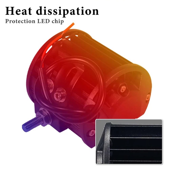 Đèn Pha LED 12-24V 60W Độ Sáng Cao Chống Thấm Nước Dành Cho Xe Hơi / Xe Tải