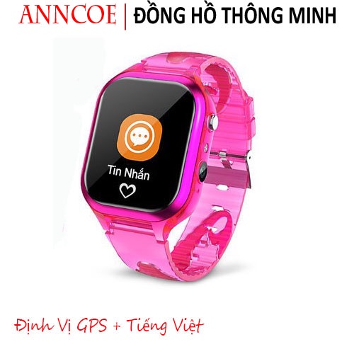 Đồng hồ thông minh trẻ em Anncoe ACM66 nghe gọi hai chiều định vị GPS + LBS chống nước IPX67 phù hợp cho trẻ từ 4 đến 14