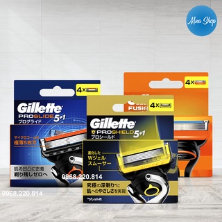 Hộp lưỡi dao cạo râu Gillette 5 lưỡi Fusion, Proglide, Proshield