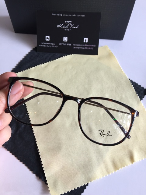 Kính Mắt bầu gọng Kim loại tăm mảnh cao cấp