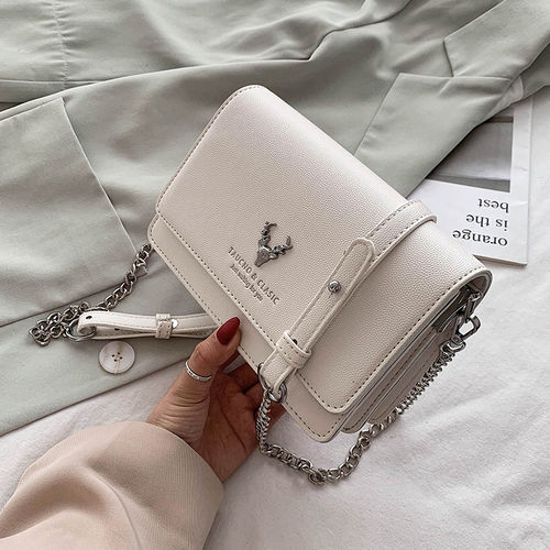 Túi Xách Phối Dây Xích Thời Trang 2020 Dành Cho Nữ Sinh