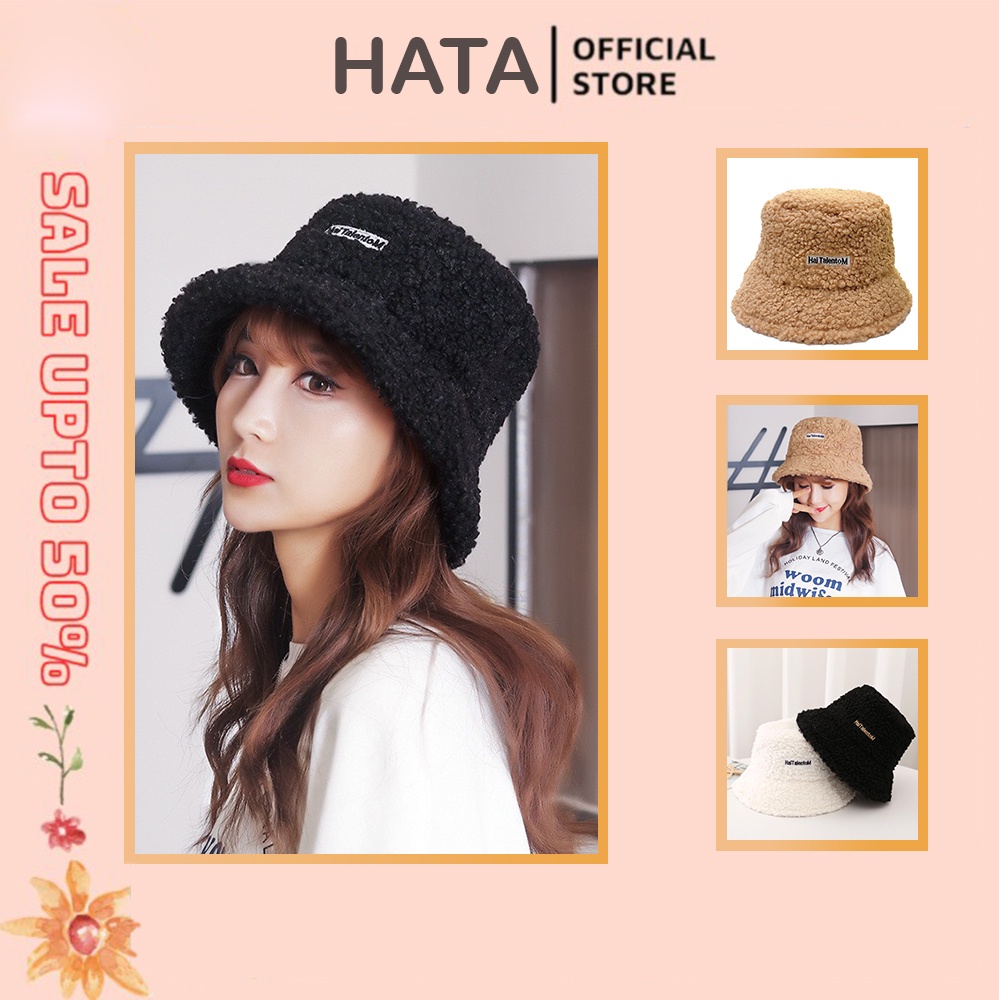 Mũ Bucket Nón Tai Bèo Vành Cụp Nón Lông Cừu Xù 384 Nhiều Màu Sắc Ulzzang Form Unisex Nam Nữ