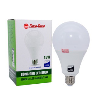 Bóng đèn led tiết kiệm điện / Freeship từ 150k/ Bóng đèn LED Rạng Đông BULB Tròn 15W_Ánh sáng trắng