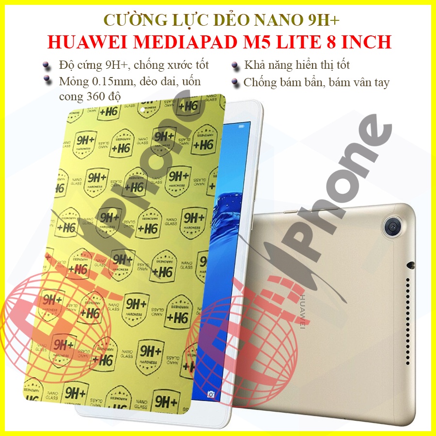Dán cường lực dẻo nano Huawei Mediapad M5 Lite 8 inch
