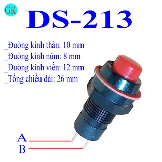 Nút nhấn phi 10 màu đỏ DS-213 [K-06-20]