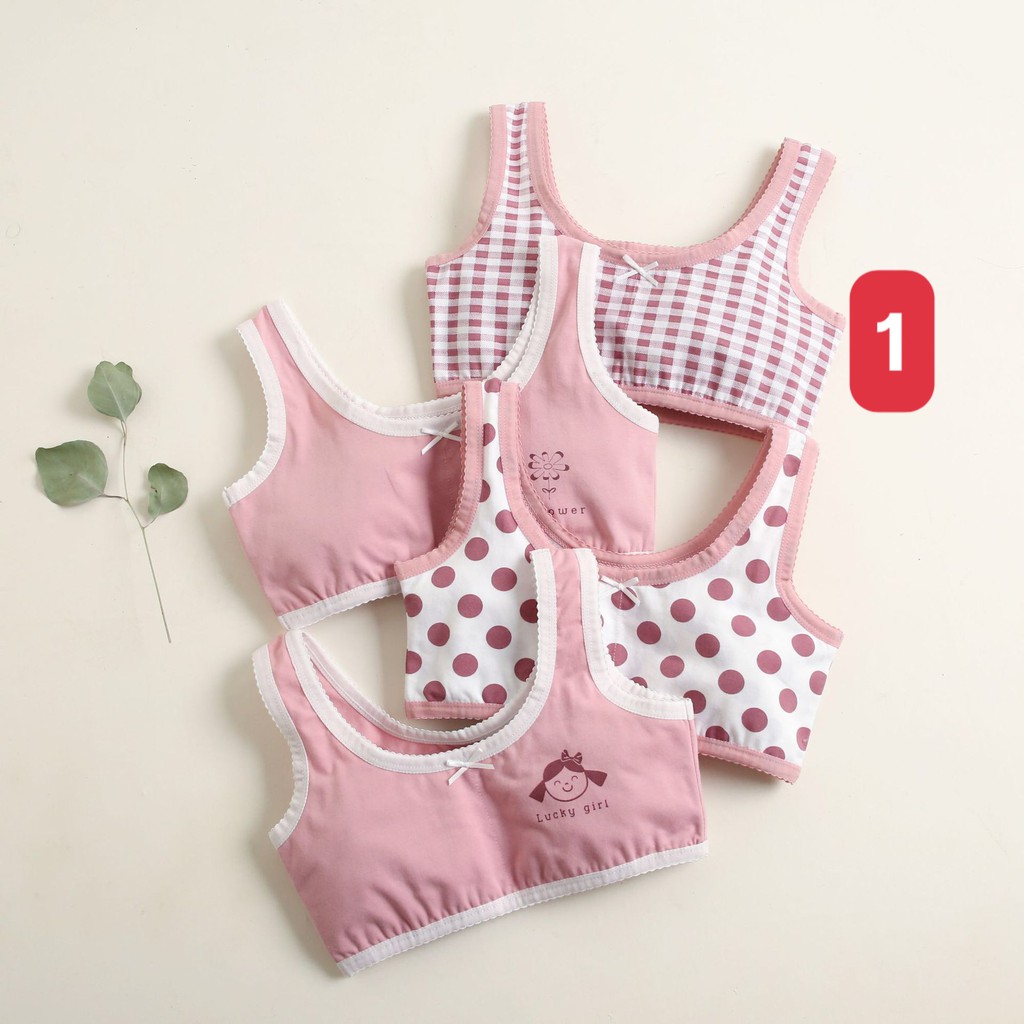 COMBO 4 ÁO LÓT LÁ HỌC SINH XUẤT HÀN COTTON THOÁNG MÁT H07