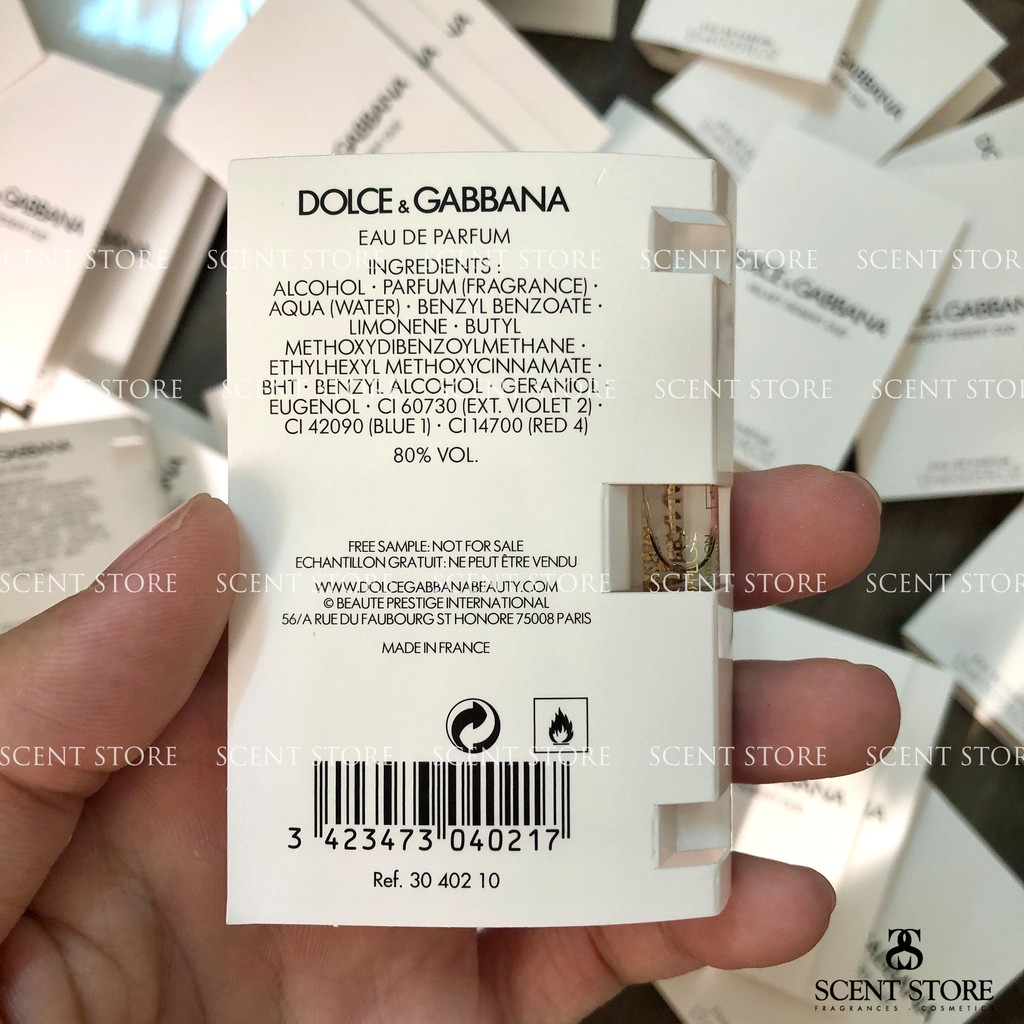 Scentstorevn - Vial chính hãng nước hoa D&amp;G Velvet Incenso, Velvet Desert Oud [1.5ml]