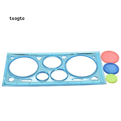 Tsogto_Kids\' Multifunction Spirograph Geometric Ruler Drafting Tools Stationery Drawing Toy