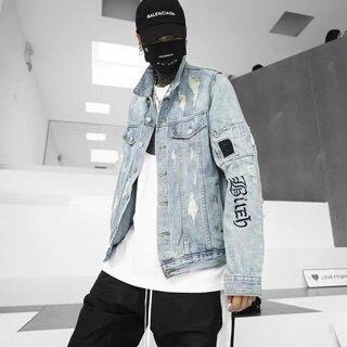 Khoác jeans phối