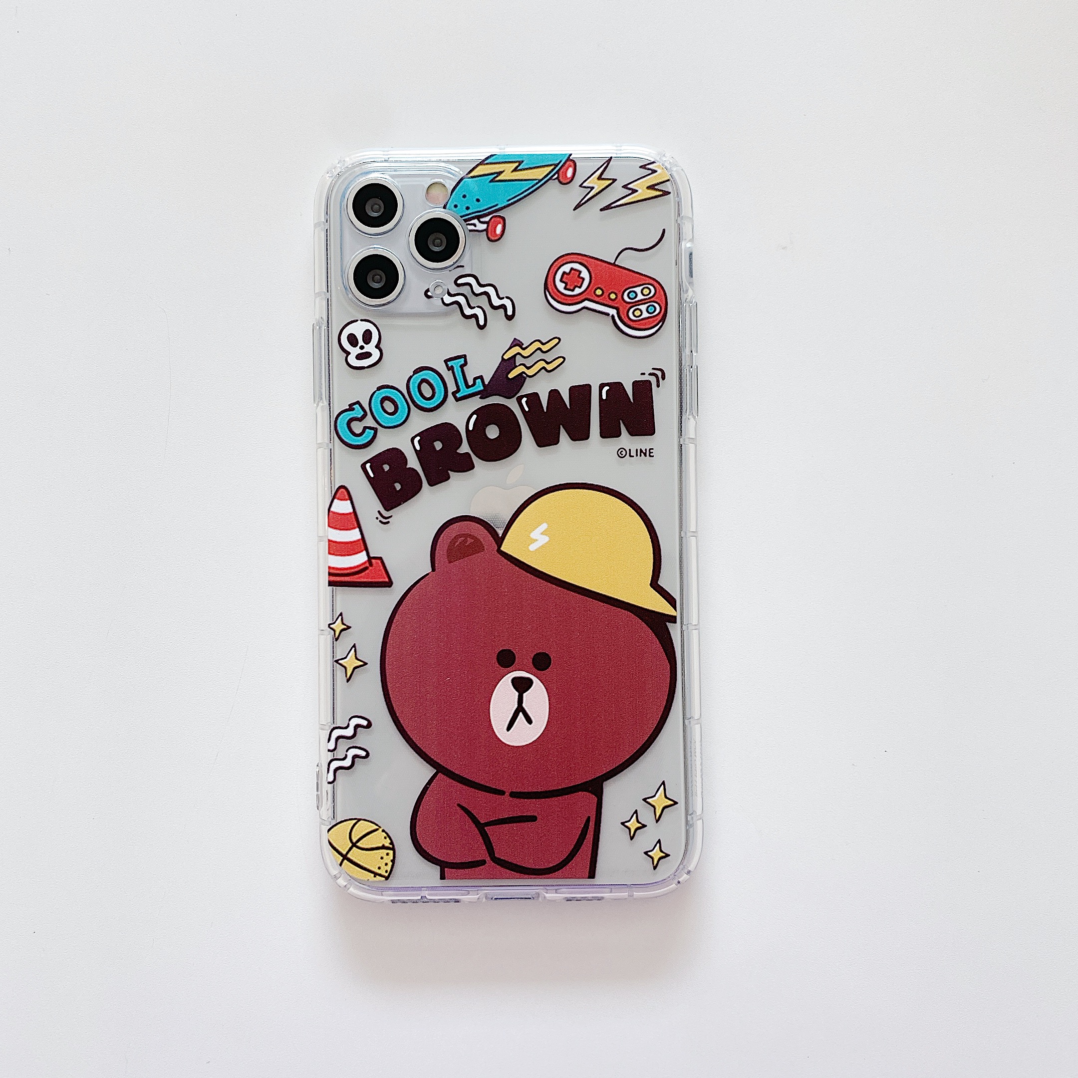 LINE FRIENDS Ốp Lưng Tpu Mềm In Hình Gấu Brown / Thỏ Cony Dễ Thương Cho Xiaomi Redmi 9a Note 5 6 7 8 9s Note 9 Pro Max