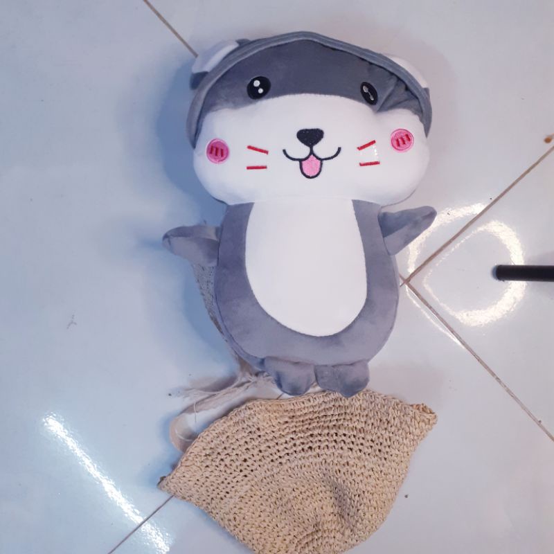 Gấu bông chuột hamster siêu cute, chất miniso mềm, mịn, co giãn 4 chiều