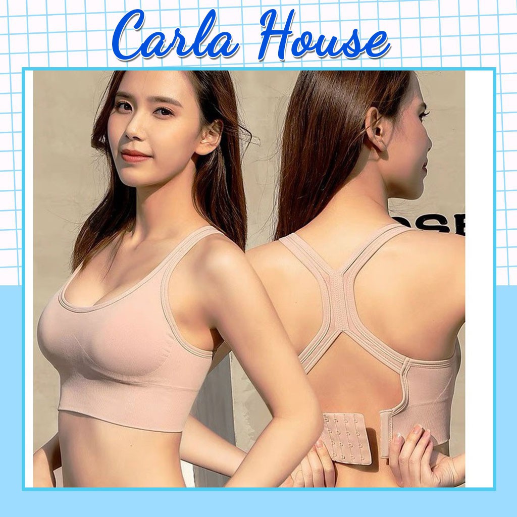 Áo bra tập Gym, Yoga, Erobic ba khuy cài sau CARLA chất đẹp