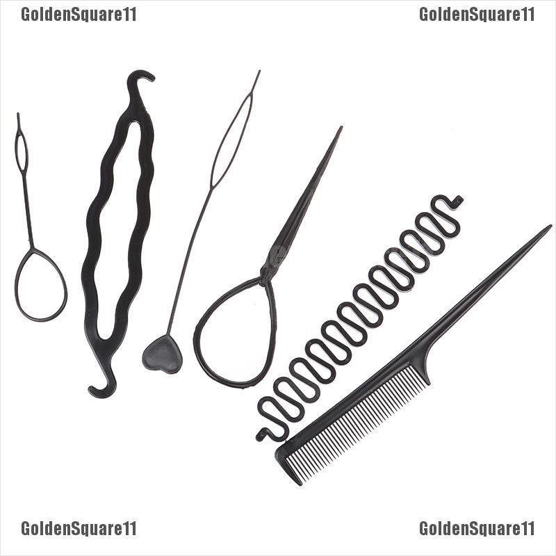 [Hàng mới về] Bộ 6 dụng cụ uốn bện tạo kiểu tóc xoăn cho trẻ em