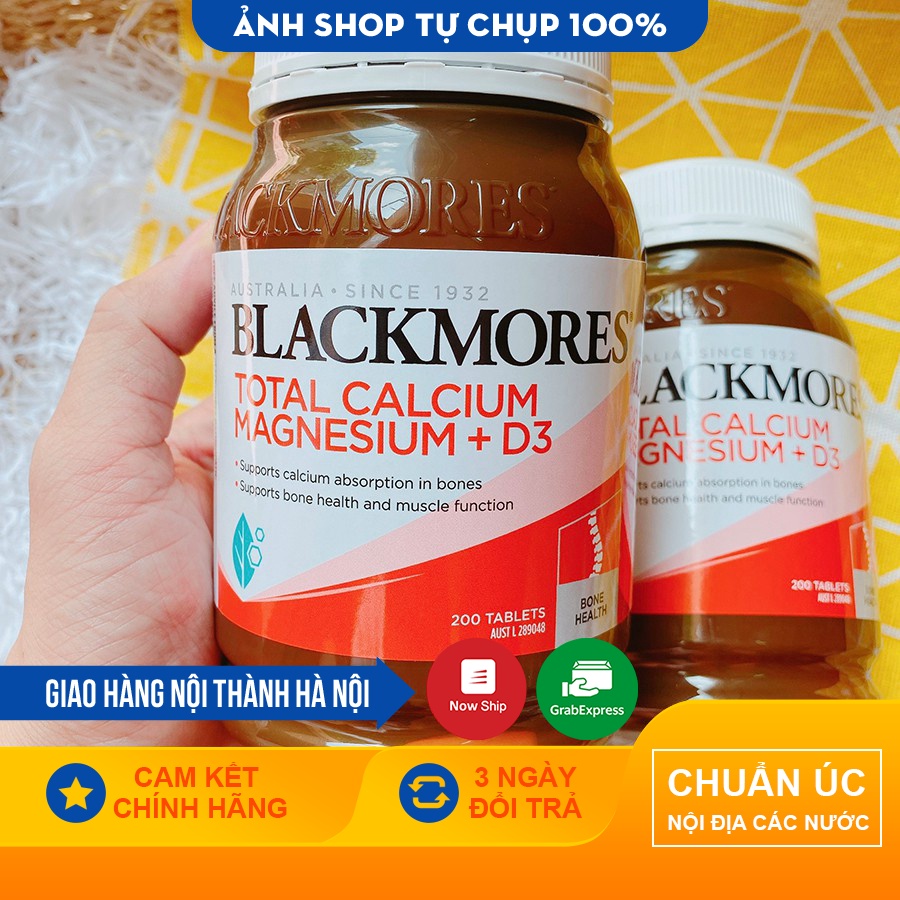 Viên uống Canxi Total Blackmores Úc Total Calcium Magnesium + D3 200 viên - Úc