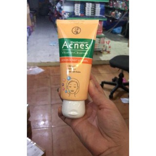 Sữa rửa mặt vitamin Acnes Cleanser 100g vàng