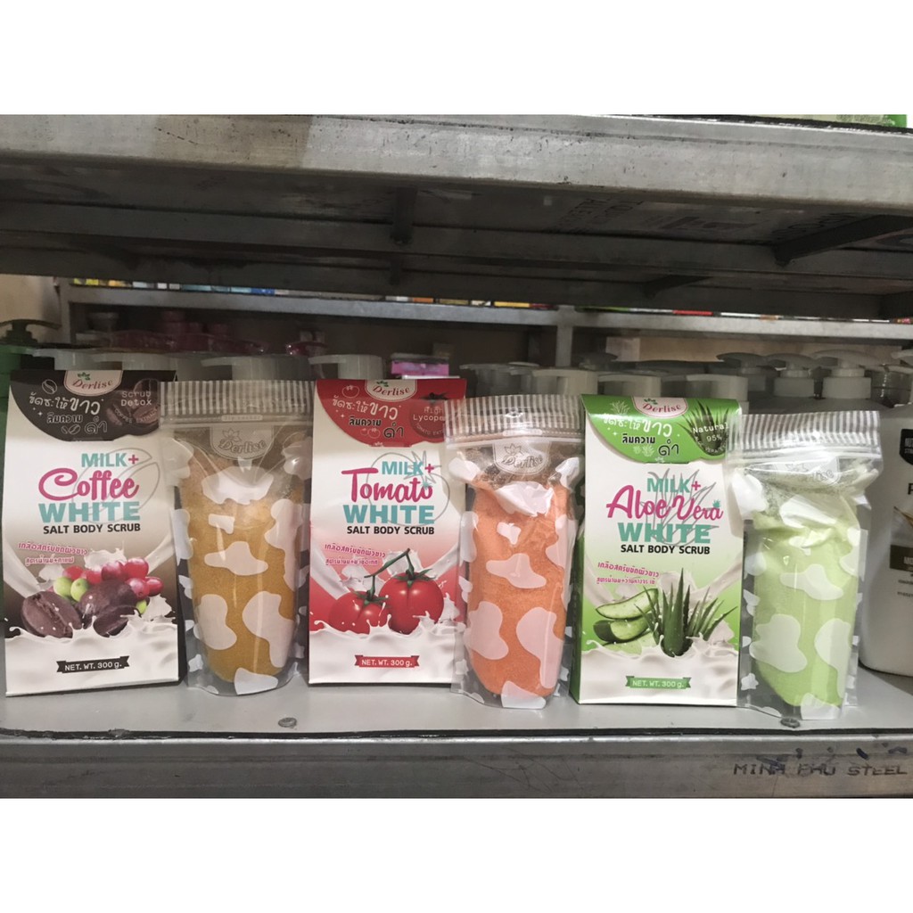 Muối tắm Derlise Milk + Coffee White 300g