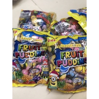 [Siêu Hot] Thạch Rau Câu Trái Cây Peppa Pig / Minion  Smallons Fruit Pudding Hongkong - gói 700gr