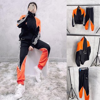 ⚡️ set bộ adi.das unisex màu đen cam xuất dư full tem tag