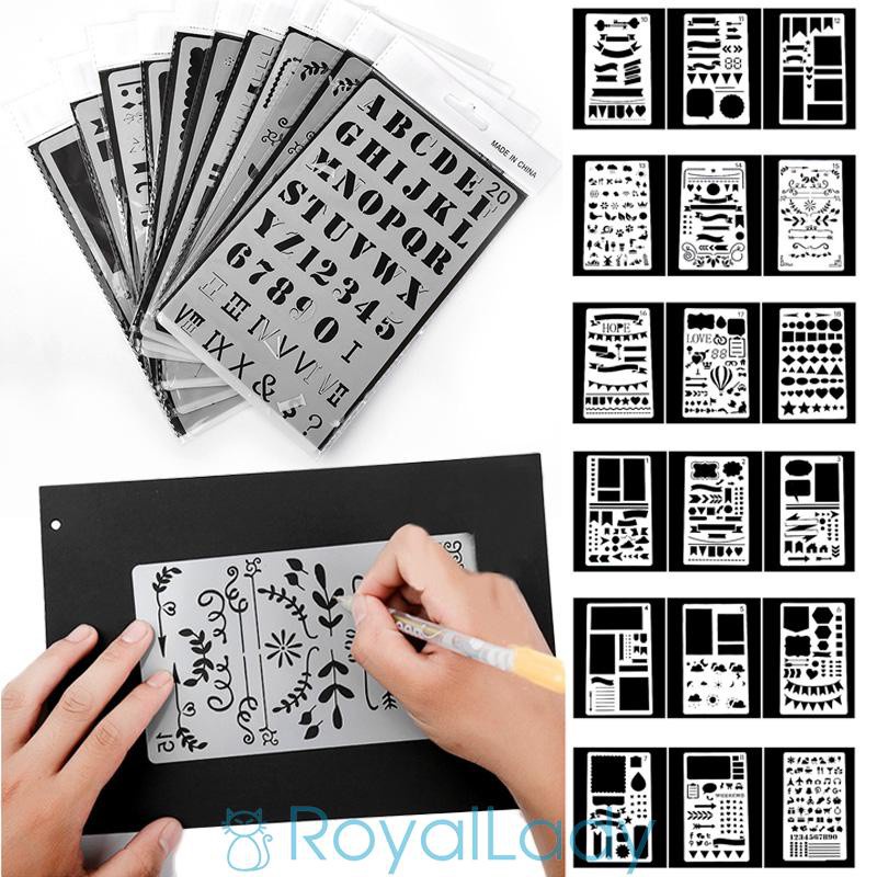 High Quality Scrapbook DIY Template Planner Decor Stationery Drawing Stencil