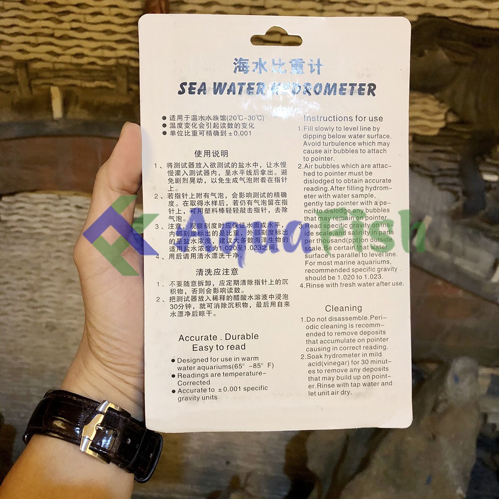 Thước Đo Độ Mặn Nước RESUN SWH 01 (chuyên dùng cho bể hải sản)