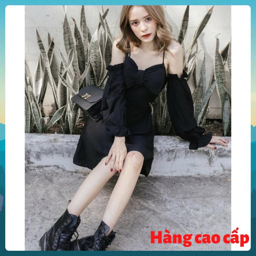 (Hàng cao cấp) Đầm dạo phố rớt vai nơ ngực cute hết nấc - Danar Dress | BigBuy360 - bigbuy360.vn