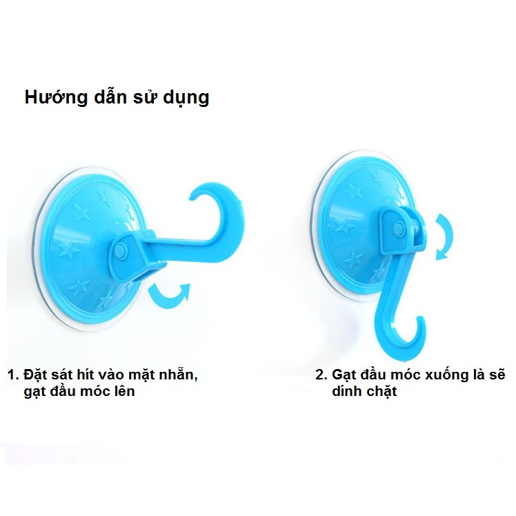 Móc treo đồ hít chân không [Đơn 50k tặng kẹp tóc Hàn Quốc cực xinh]