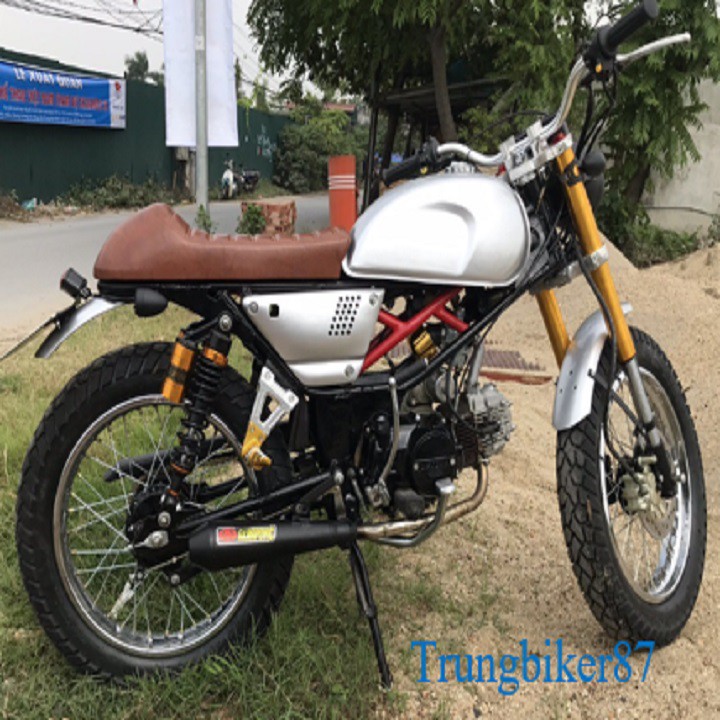 Pô xe máy pô chày độ cafe racer  pô APRAPOVIC độ nhiều loại xe 67, Honda CB, Dream, Ware, Win…