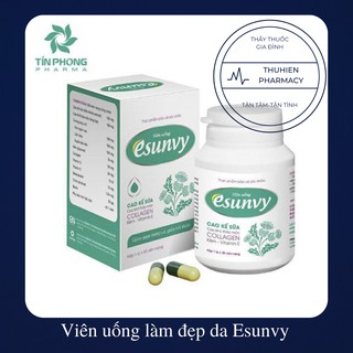 Viên uống làm đẹp da Esunvy giảm mụn trứng cá, giảm vết thâm.