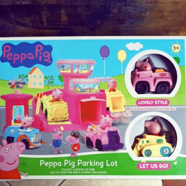 (Giá sale) Bộ bãi đỗ xe Peppa pig 378